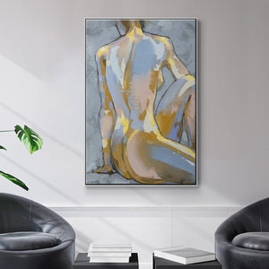 Grey Maiden II - Framed Premium Gallery Wrapped Canvas L Frame - Ready to Hang
