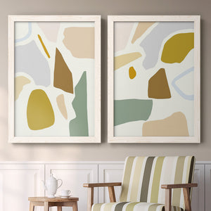 Pastel Splotches I - Barnwood Framed Canvas Set