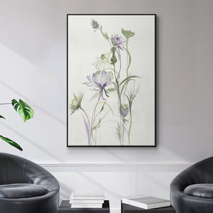 Late Summer Wildflowers II V30 - Framed Premium Gallery Wrapped Canvas L Frame - Ready to Hang
