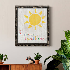 You are my Sunshine - Premium Canvas Framed in Barnwood - Ready to Hang