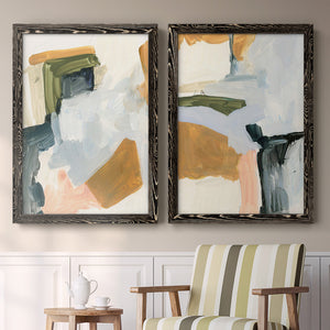 Palette Meld I - Barnwood Framed Canvas Set