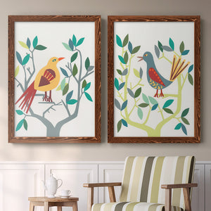 Whitty Bird III - Premium Framed Canvas 2 Piece Set - Ready to Hang