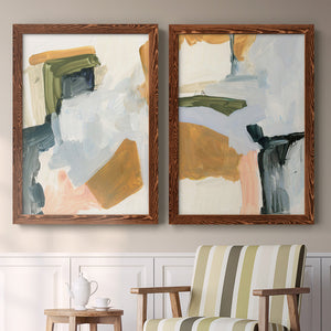 Palette Meld I - Barnwood Framed Canvas Set