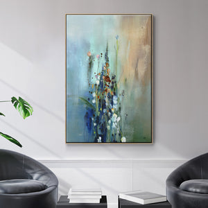 Current Air I - Framed Premium Gallery Wrapped Canvas L Frame - Ready to Hang