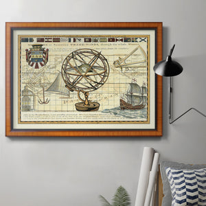 Nautical Map I Premium Framed Canvas- Ready to Hang