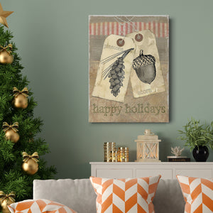 Burlap Tags - Canvas Art Print