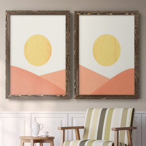 Simple Boho Sun I - Premium Framed Canvas 2 Piece Set - Ready to Hang