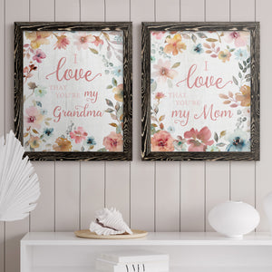 Love Grandma- Premium Framed Canvas in Barnwood - Ready to Hang