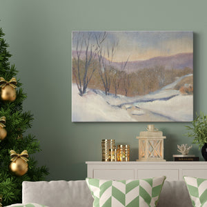 Evening Snowfall - Premium Gallery Wrapped Canvas  - Ready to Hang