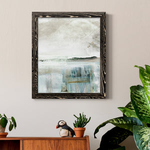 Summer Teal II - Premium Canvas Framed in Barnwood - Ready to Hang