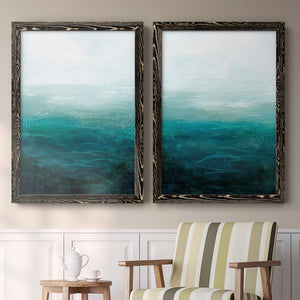 Drifting Sea I - Premium Framed Canvas 2 Piece Set - Ready to Hang