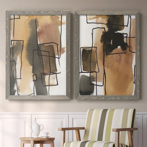 Retro Vibe III - Barnwood Framed Canvas Set