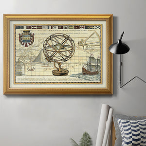 Nautical Map I Premium Framed Canvas- Ready to Hang