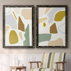 Pastel Splotches I - Barnwood Framed Canvas Set