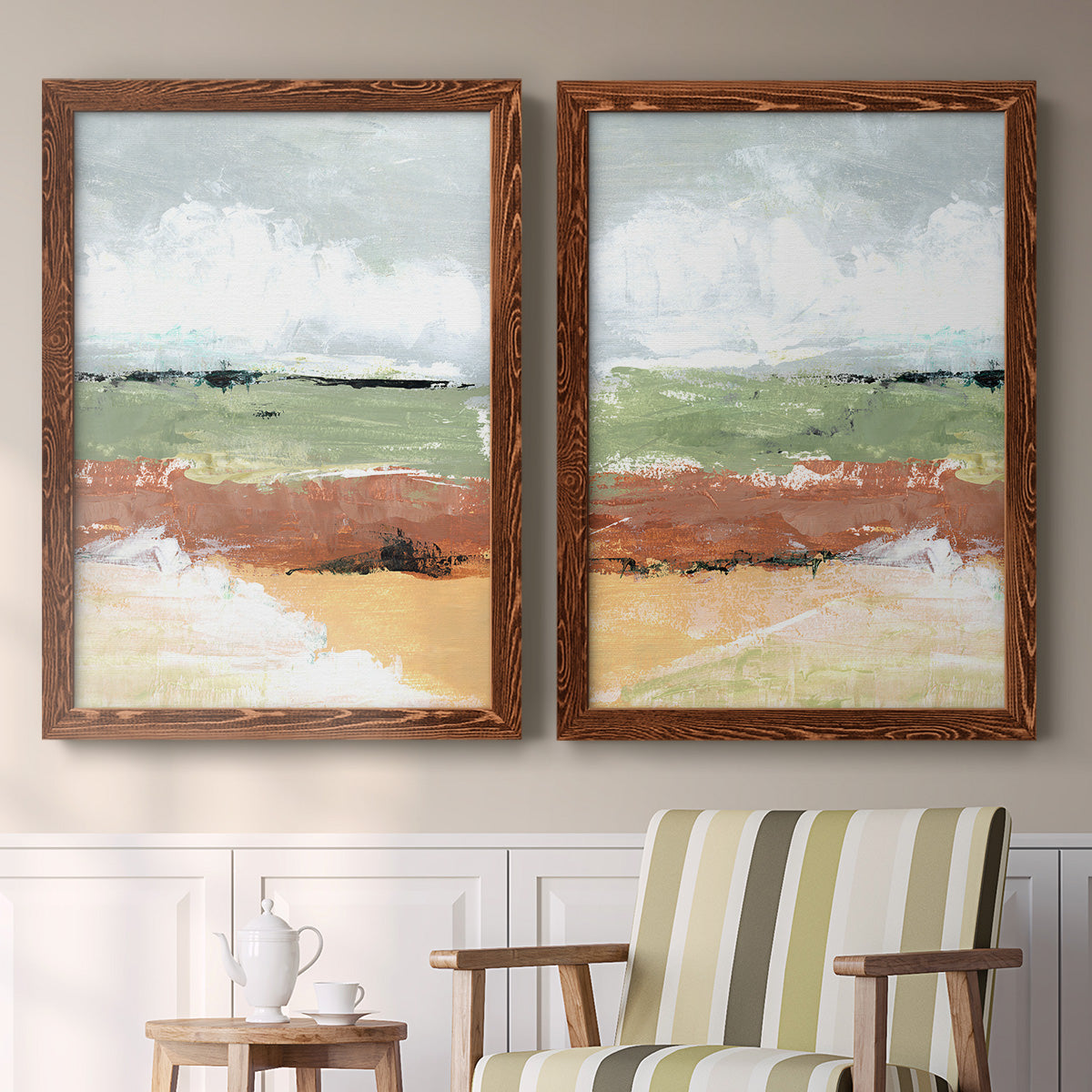 Quiet Prarie Grove I - Premium Framed Canvas - Ready to Hang
