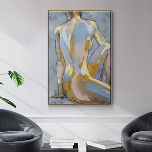 Grey Maiden II - Framed Premium Gallery Wrapped Canvas L Frame - Ready to Hang