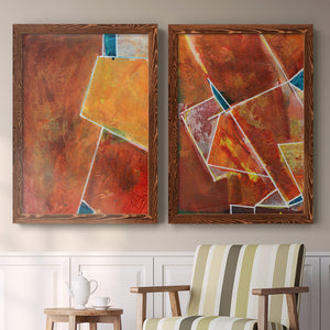 Primary Connection I - Barnwood Framed Canvas Set