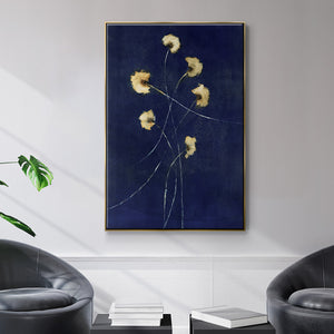 Indigo 1 - Framed Premium Gallery Wrapped Canvas L Frame - Ready to Hang