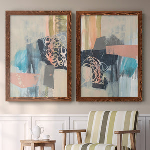 Reductive I - Barnwood Framed Canvas Set