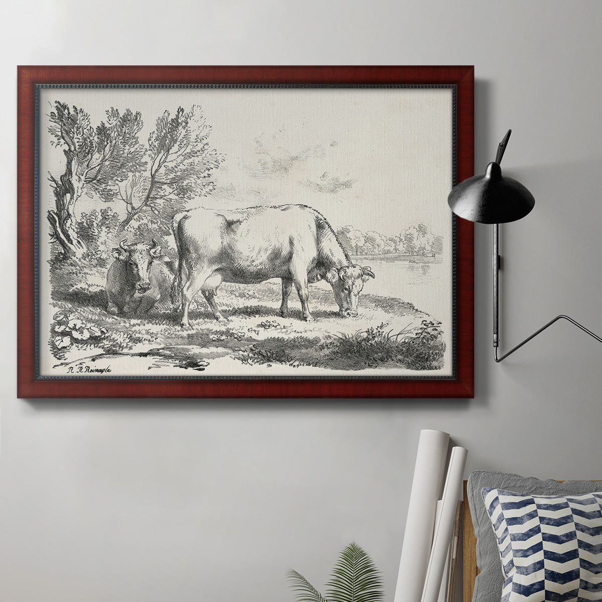 Rural Charms III Premium Framed Canvas- Ready to Hang