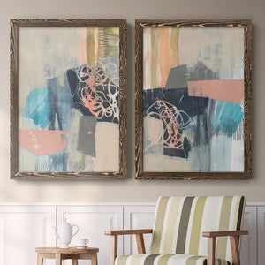Reductive I - Barnwood Framed Canvas Set
