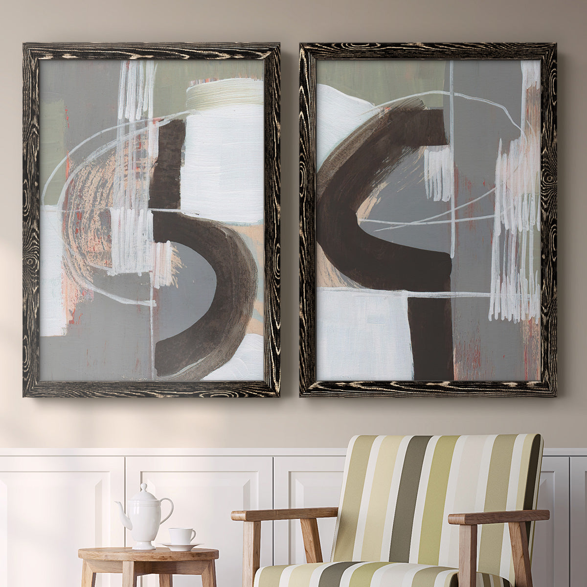 Arching Neutrals III - Premium Framed Canvas - Ready to Hang