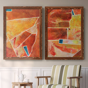Primary Connection III - Barnwood Framed Canvas Set