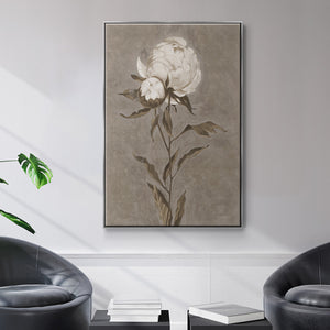 Pretty as a Peony II - Framed Premium Gallery Wrapped Canvas L Frame - Ready to Hang