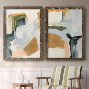 Palette Meld I - Barnwood Framed Canvas Set