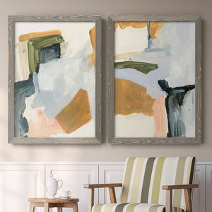 Palette Meld I - Barnwood Framed Canvas Set