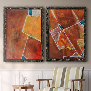 Primary Connection I - Barnwood Framed Canvas Set