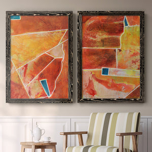 Primary Connection III - Barnwood Framed Canvas Set