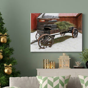 Country Store Wagon - Premium Gallery Wrapped Canvas  - Ready to Hang