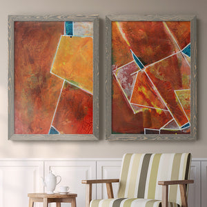 Primary Connection I - Barnwood Framed Canvas Set