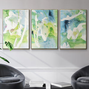 Rising Above I - Framed Premium Gallery Wrapped Canvas L Frame 3 Piece Set - Ready to Hang