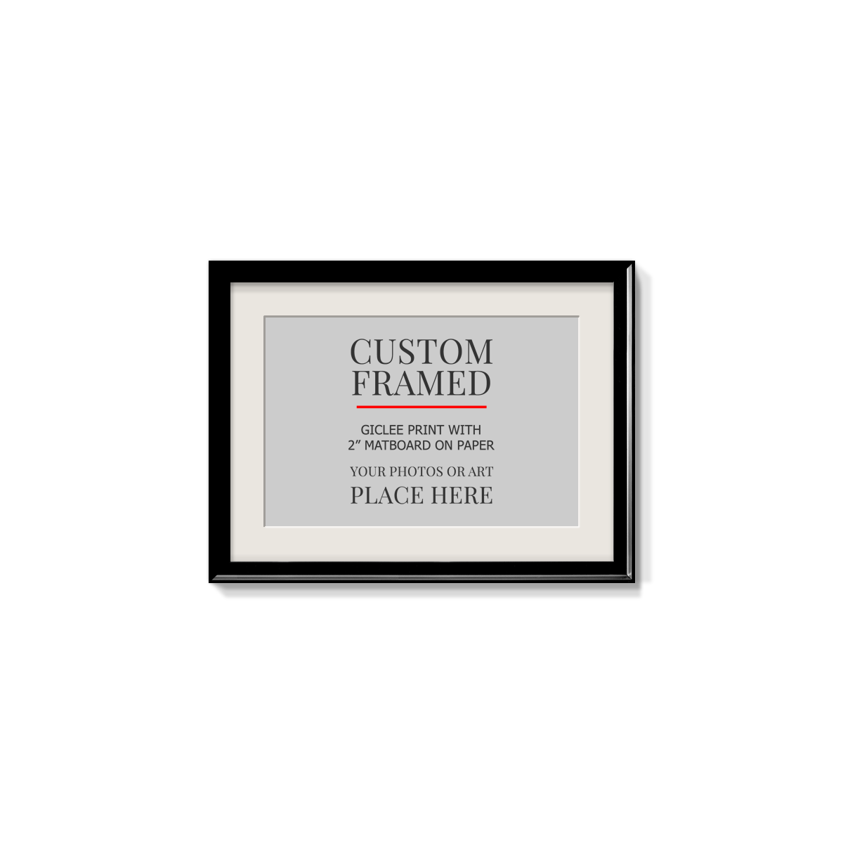 Modern Custom Framed Paper