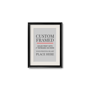 Modern Custom Framed Paper