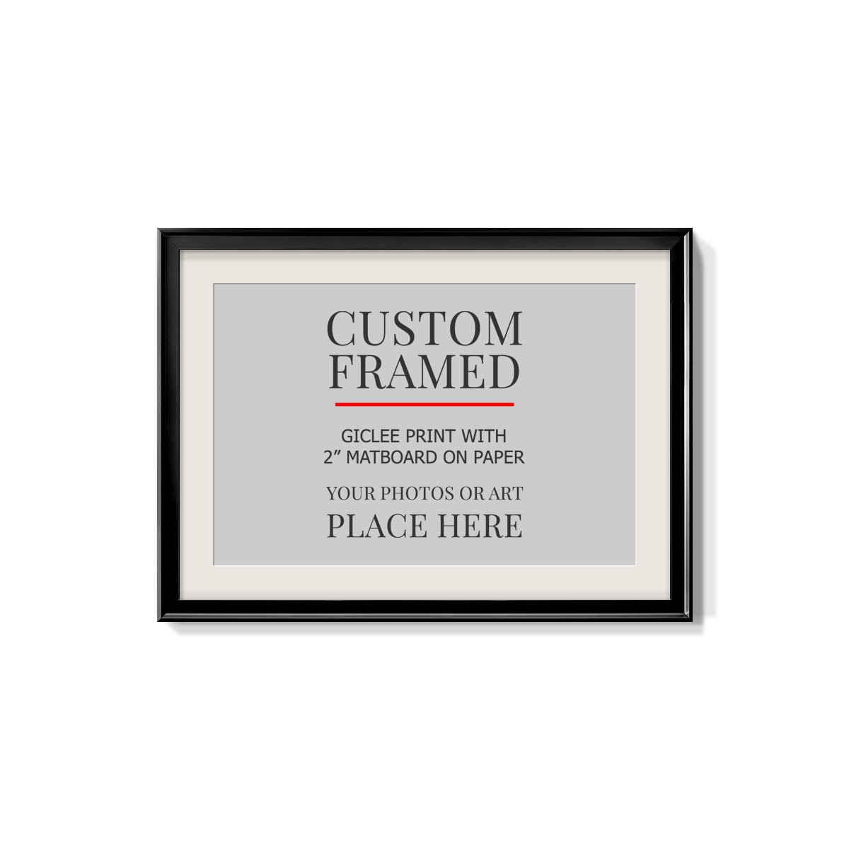 Modern Custom Framed Paper