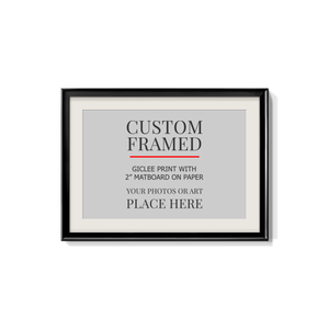 Modern Custom Framed Paper