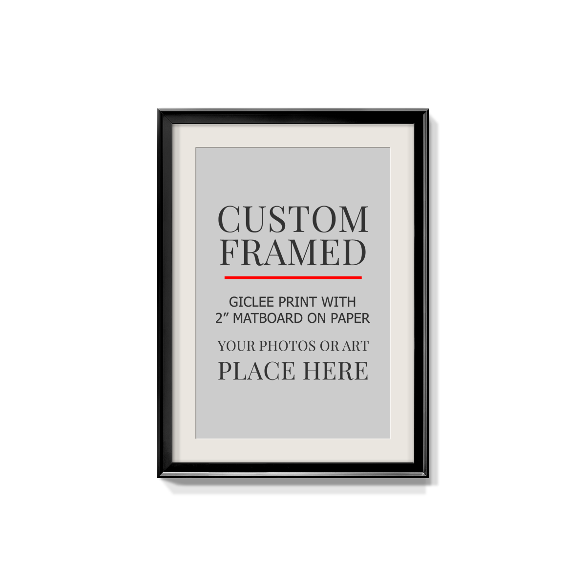 Modern Custom Framed Paper