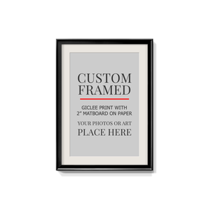 Modern Custom Framed Paper