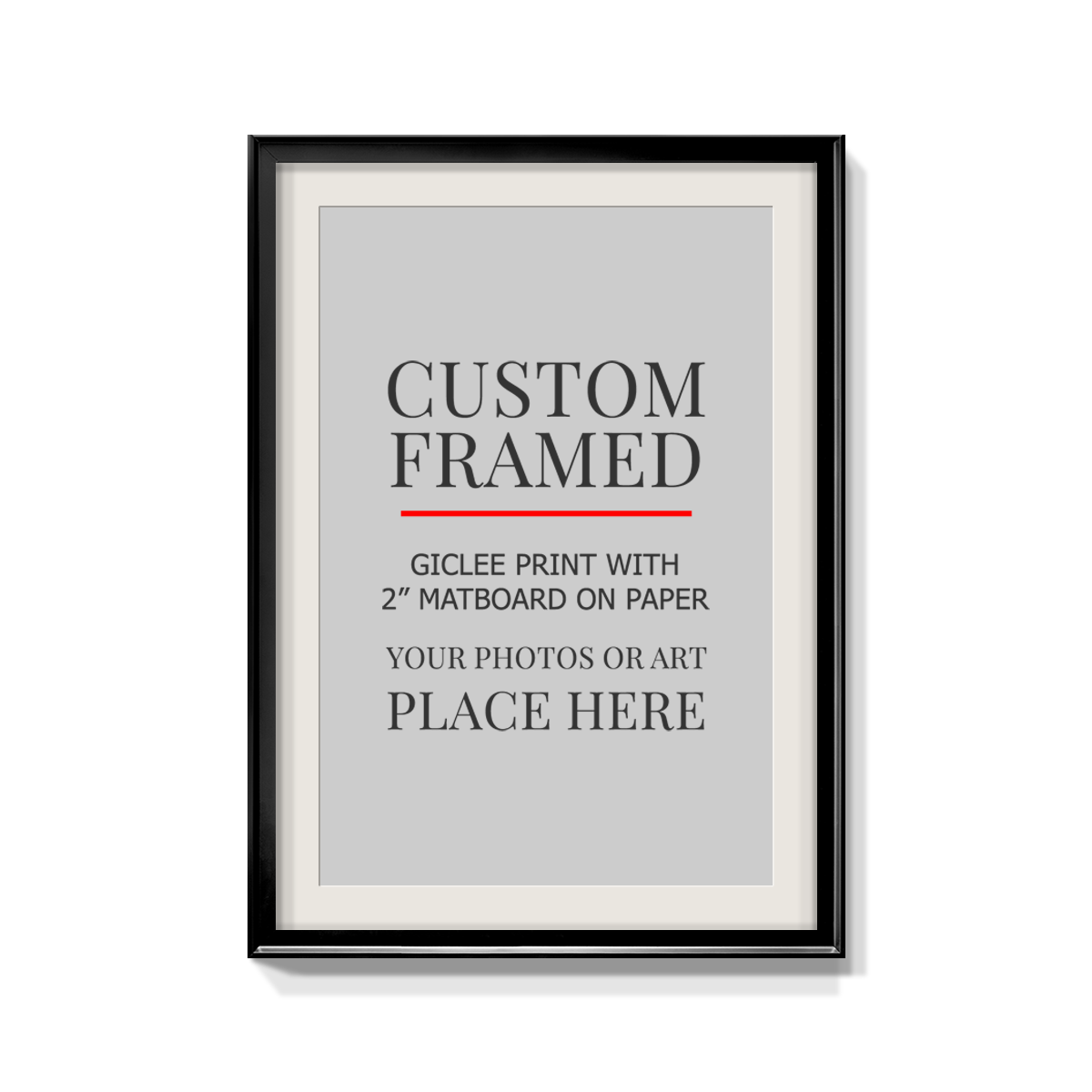 Modern Custom Framed Paper