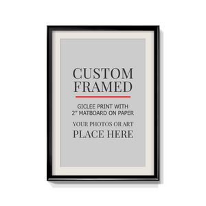 Modern Custom Framed Paper