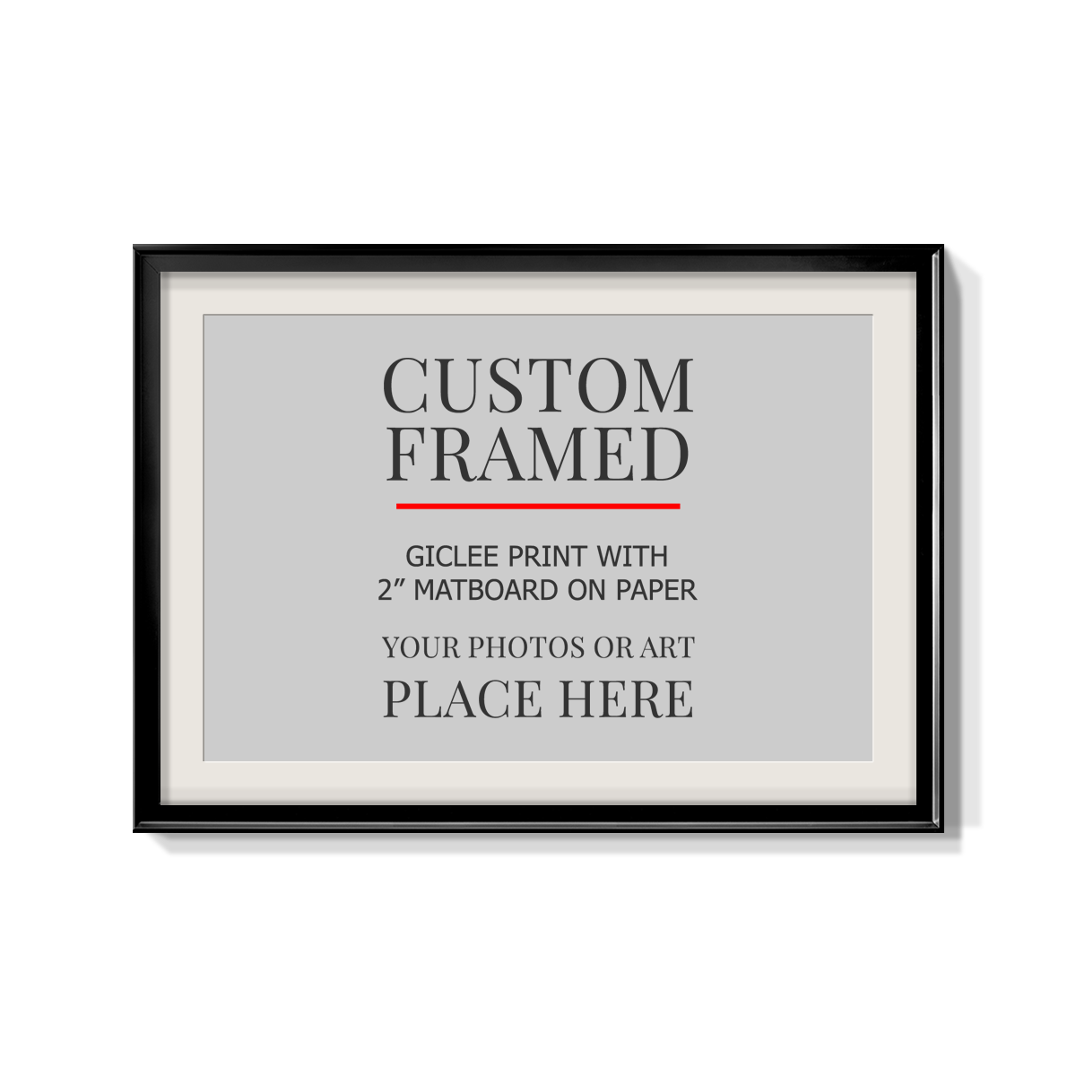 Modern Custom Framed Paper