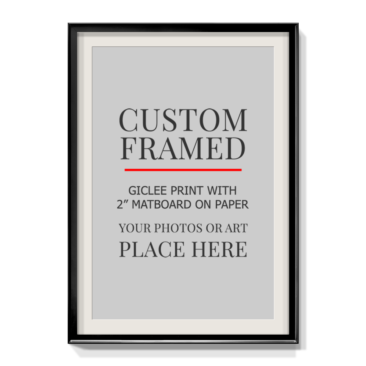 Modern Custom Framed Paper