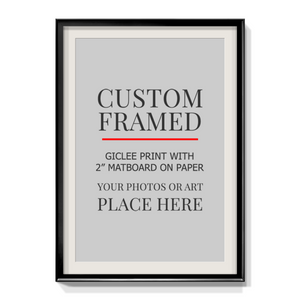 Modern Custom Framed Paper