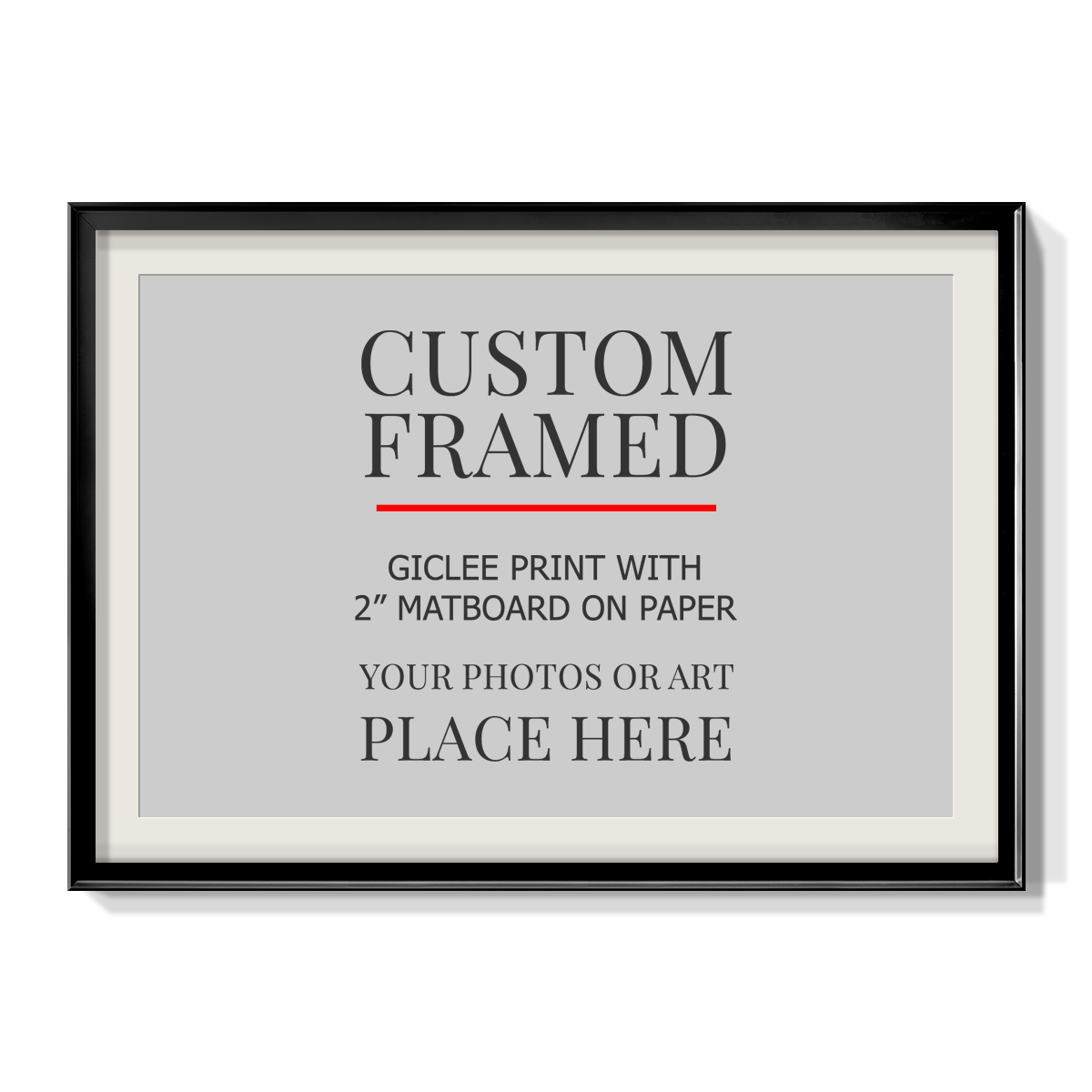 Modern Custom Framed Paper