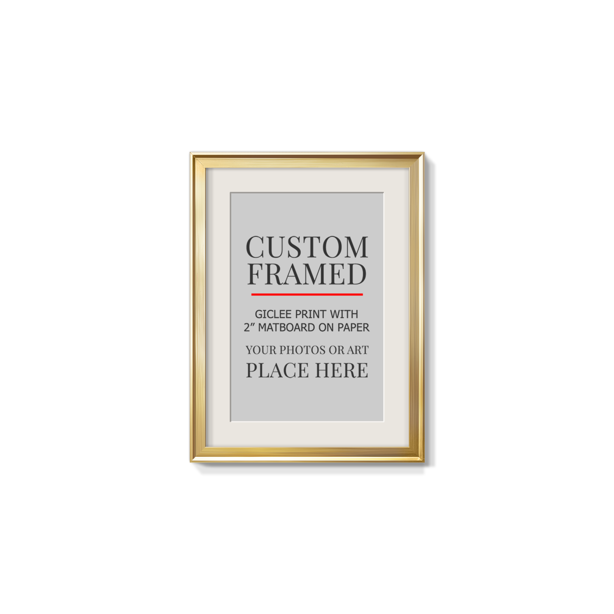 Modern Custom Framed Paper