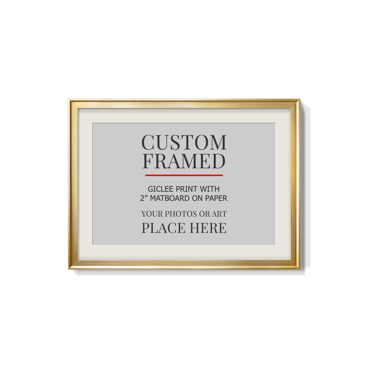 Modern Custom Framed Paper