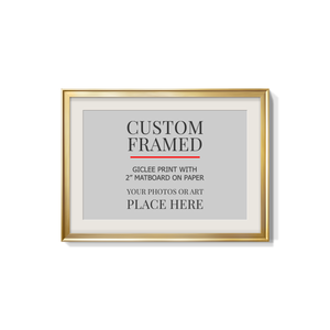 Modern Custom Framed Paper